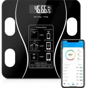 Balanza Bascula Pesa Digital Control Peso Personal Bluetooth
